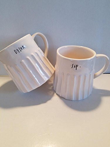 Rae Dunn by Magenta SIP DRINK mugs