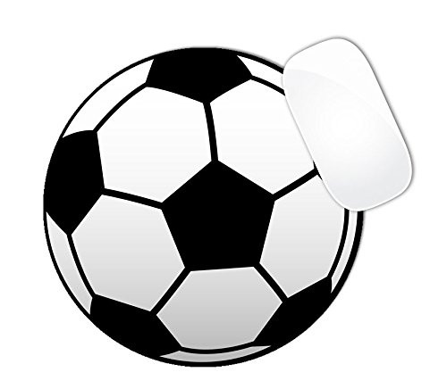 BRGiftShop Animated Soccer Ball Round Mouse Pad