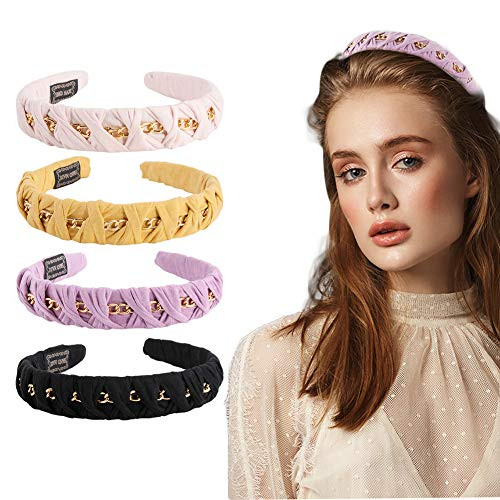 Knotted Headbands for Women Fashion Headband Cross Knot Hairbands Non Slip Diademas para Mujer de Moda with Cross Knot Chain Elastic Hair Hoops Fashion Turban Headbands Knotted Headbands for Women Fashion Headband Cross Knot Hairbands Non Slip Diademas para Mujer de Moda with Cross Knot Chain Elastic Hair Hoops Fashion Turban Headbands
