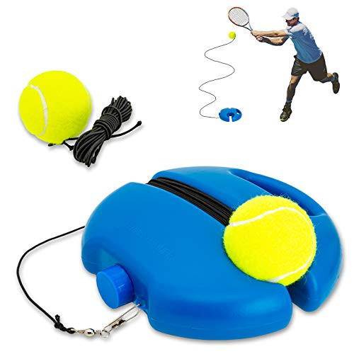 Tennis Trainer Rebound Ball Solo Tennis Self-Practice Equipment Portable Practice Training Tool Tennis Rebounder Kit Including 2 String Balls Sport Exercise Suitable for Beginners Tennis Trainer Rebound Ball Solo Tennis Self-Practice Equipment Portable Practice Training Tool Tennis Rebounder Kit Including 2 String Balls Sport Exercise Suitable for Beginners