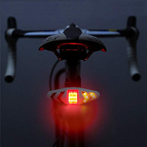 TOTMOX Rechargeable Bike Tail Light - Waterproof Turn Signal Light Wireless Remote Control Multifunctional Modes Safety Cycling Warning Light for Mountain Bike  Road Bicycle