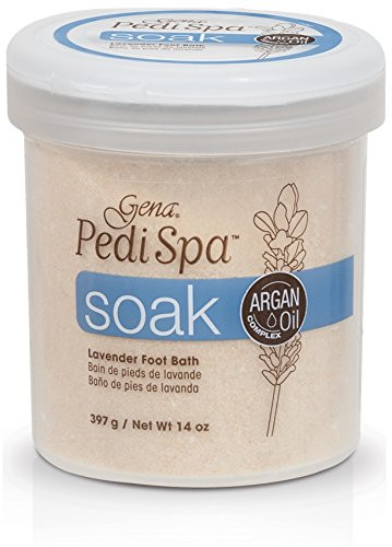 Gena Pedi Spa Soak with Argan Oil Lavender Foot Bath  14 oz