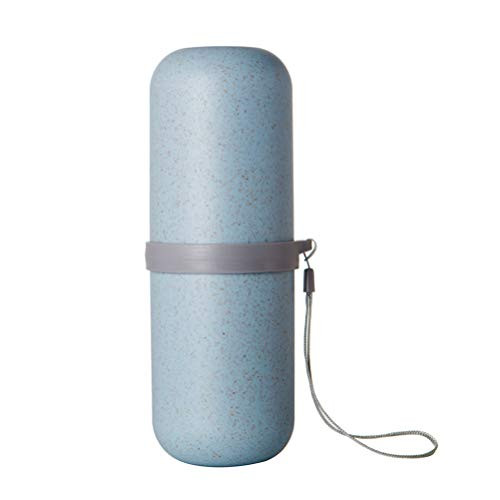 Travel Toothbrush Case Holder Toothpaste Covers Travel Containers Wash Gargle Cup for Camping Outdoors-Blue- Travel Toothbrush Case Holder Toothpaste Covers Travel Containers Wash Gargle Cup for Camping Outdoors-Blue-