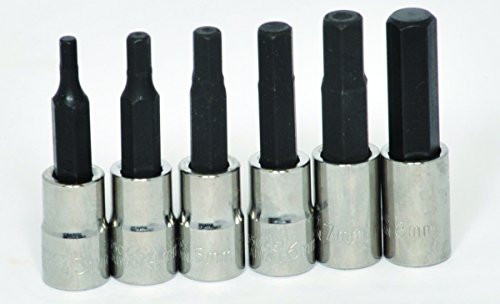 Williams 30945 6-Piece 1/4-Inch Drive Metric Mid Hex Bit Socket Set