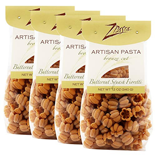 ZPasta Butternut Squash Fioretti - Bronze Cut Artisan Pasta 12 oz -4 Pack- ZPasta Butternut Squash Fioretti - Bronze Cut Artisan Pasta 12 oz -4 Pack-