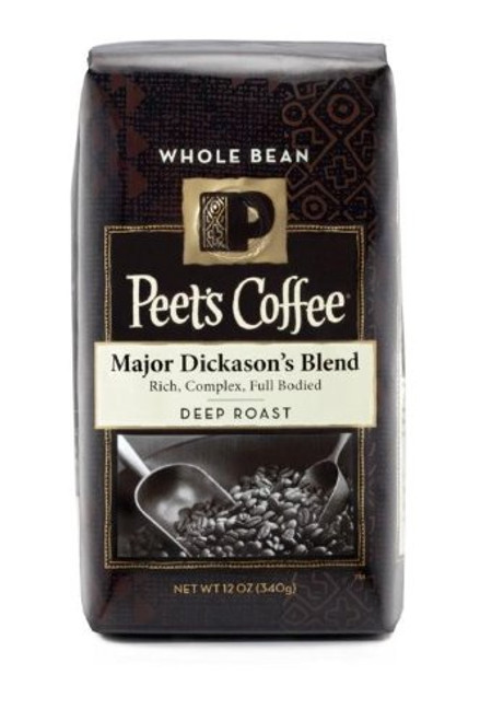 Peet s Coffee Major Dickason s Whole Bean Coffee -Dark-  12 oz