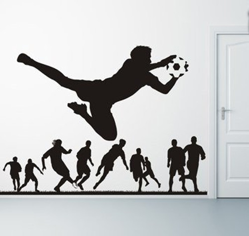 Soccer Player Soccer Goalie Wall Decal Sport Football Kicking Ball Wall Sticker Teen Room Boys Bedroom Wall Sticker Decor Art tr851 Soccer Player Soccer Goalie Wall Decal Sport Football Kicking Ball Wall Sticker Teen Room Boys Bedroom Wall Sticker Decor Art tr851
