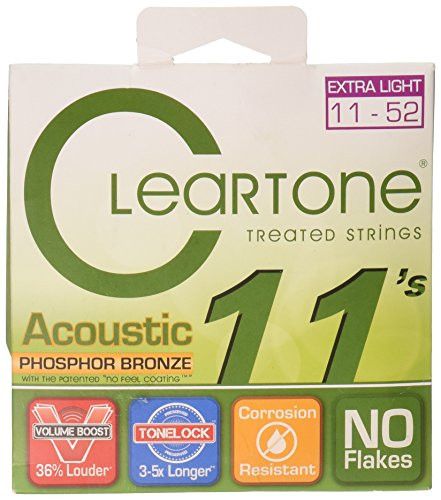 Cleartone 7411 Custom Acoustic Guitar String  Light