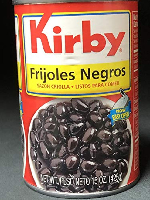 Kirby Black Beans. Cuban Style 6 cans  15 oz each by Kirby