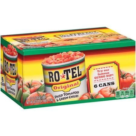 Rotel Original Diced Tomatoes  and  Green Chilies 10oz 6ct by Ro-Tel