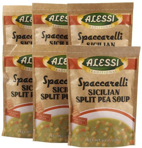 Alessi Split Pea Soup- 6 oz  6 pk by Alessi