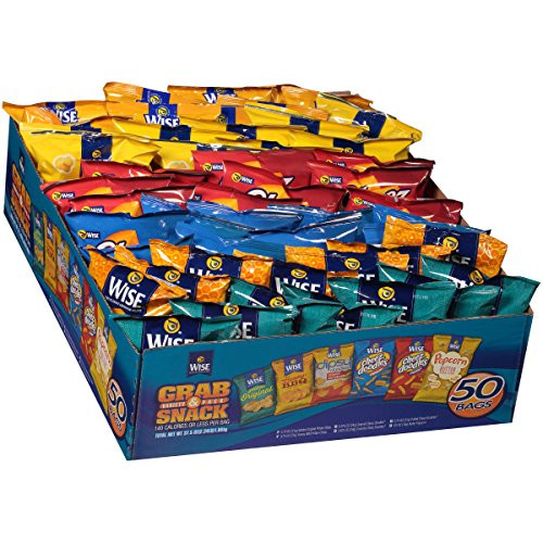 Wise Grab and Snack 50 -Variety Pack  37.5 Oz by Wise