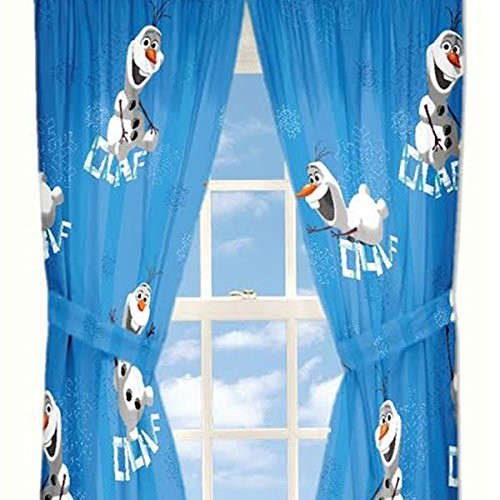 Disneys Frozen Olaf Drapery Panels, Set of 2