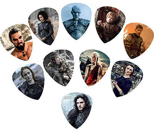 Game of Thrones Guitar Picks -10 Medium Picks in a packet-