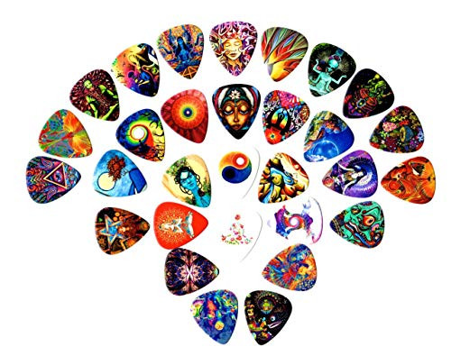 Meditation guitar picks - Mega Pack -30 picks in a packet-