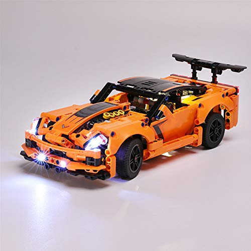 T-Club LED Light Kit for Lego 42093 Technic Chevrolet Corvette ZR1  Lighting Kit Compatible with Lego 42093 - Not Include Lego Set -