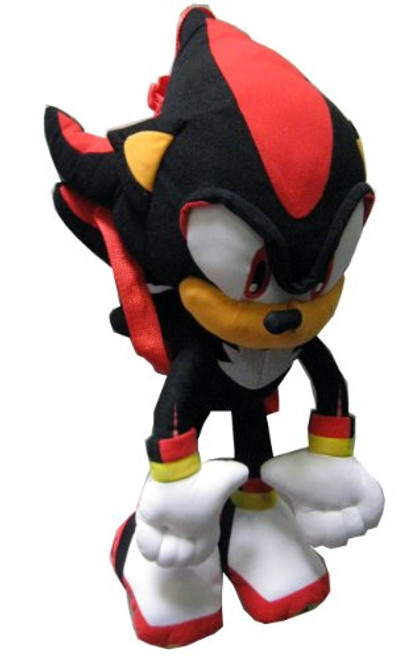 Sonic the Hedgehog Doll Plush Backpack - Shadow Backpack Black -24 Inch-