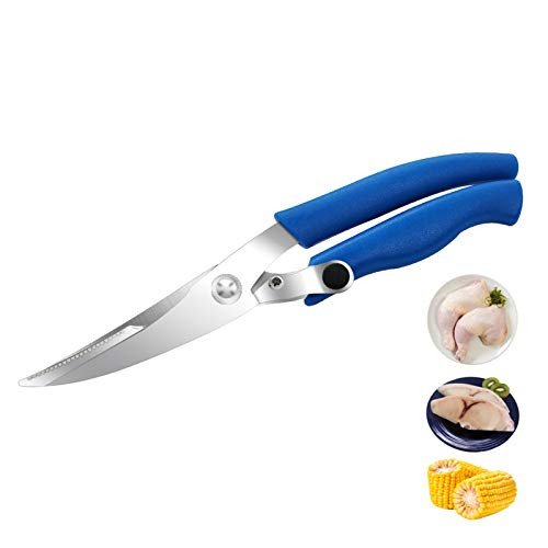 Kitchen Scissors Spring-style poultry shears Heavy Duty Kitchen Shears  for cutting poultry  chicken  meat  bones Sharp stainless steel kitchen shears