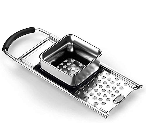 Stainless Steel Spaetzle Maker Premium Grade Traditional German Egg Noodle Maker with Comfort Grip Handle