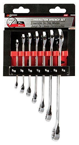 Performance Tool W30200 7-Piece SAE Combination Wrench Set