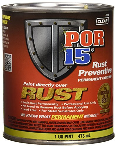 POR-15 45108 Clear Rust Preventive Coating - 1 pint