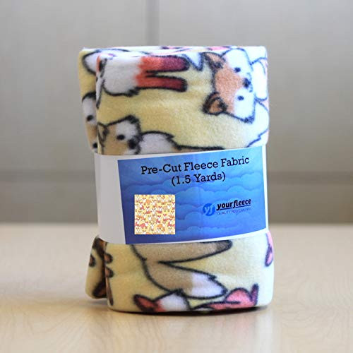 Fox Pack Fleece Fabric Pre-Cut -1.5 Yards-