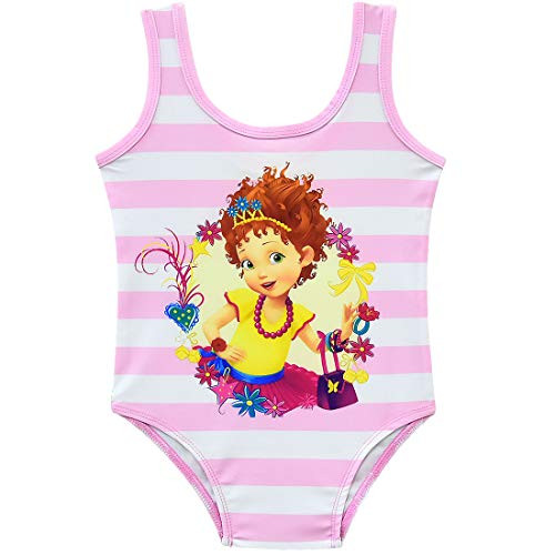 MSSmile Fancy Nancy Swimsuit for Girls One Piece Swimsuit UPF 50 -120cm 6-7Y  Pink-