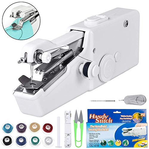 Mini Sewing Machine Cordless Portable Electric Handheld Sewing Machine for Kids Beginners to Quick Handy Stitch Clothes for Home or Travel Use Mini Sewing Machine Cordless Portable Electric Handheld Sewing Machine for Kids Beginners to Quick Handy Stitch Clothes for Home or Travel Use