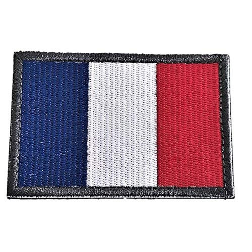 Backwoods Barnaby France Flag Patch with Hook  and  Loop