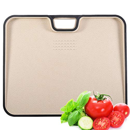 Cutting Boards For Kitchen  Dishwasher Safe  Non-Slip Can be used on both sides  Wheat straw Chopping Board?Dry and wet separation?