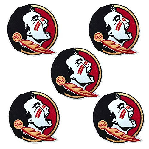 5Pcs Florida State Seminoles Embroidered Patch Iron on Logo Vest Jacket Cap Hoodie Backpack Seminoles DIY Patch FSU Patch Iron On sew on Patch