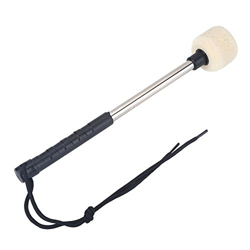 Drum Mallet  Bass Drum Mallet Wool Felt Head Percussion Mallets Timpani Sticks with Lanyard Indispensable Instrument Band Accessory
