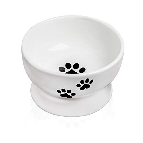 Ceramic Raised Cat Bowls Elevated Food Bowls or Water Bowls Cat Food Bowls?Stress Free Backflow Prevention Ceramic Cat Water Bowl No-Spill Ceramic Raised Cat Bowls Elevated Food Bowls or Water Bowls Cat Food Bowls?Stress Free Backflow Prevention Ceramic Cat Water Bowl No-Spill