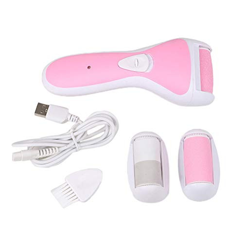 SUPVOX Electric Foot File Hard Skin Remover Electric Callus Removal Tool Pedicure Callus Shaver Dry Dead Cracked Skin Tool -Pink-