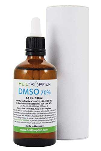 70 percent  DMSO - Pharmaceutical Grade  Dimethyl sulfoxide Liquid -3.4 Oz - 100ml-  High Purity  No Odor  Heiltropfen® DMSO Liquid 70 30