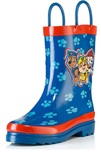 Nickelodeon Paw Patrol Boys Rain Boots - Size 9 Toddler Blue-red