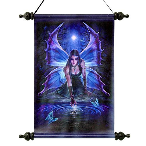 Design Toscano Immortal Flight Gothic Fairy Canvas Wall Scroll