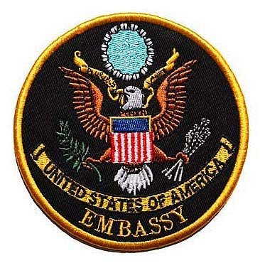 US Embassy Seal of The President Military Hook Loop Tactics Morale Embroidered Patch