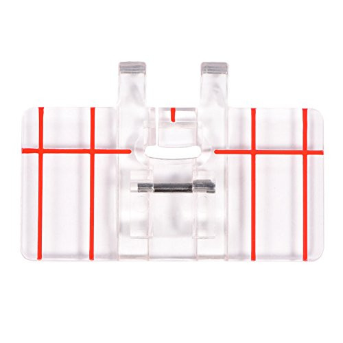 Zerodis Plastic Foot Presser Parallel Stitch Sewing Machine Presser Foot Fits for Brother Domestic Sewing Machine Zerodis Plastic Foot Presser Parallel Stitch Sewing Machine Presser Foot Fits for Brother Domestic Sewing Machine