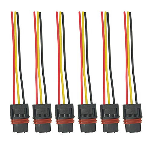 Pack of 6 Pulse Power Plug Connector  Bus Bar Power Harness Pigtail Connector Compatible with 2018-2020 Polaris Ranger Crew XP 1000  RS1-14 Gauge