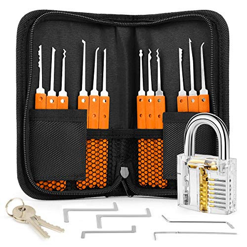 1 Lock Repair with 17 PCS Multi-Functional Kit  Blue