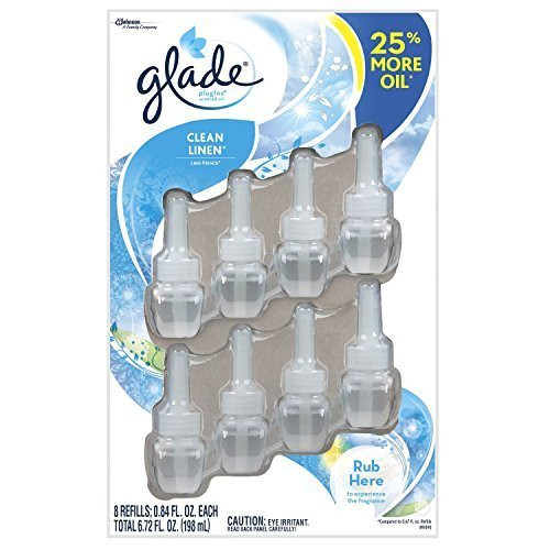 Glade Limited Edition PlugIns Scented Oils Refills 25 percent  More 8 Ct - Clean Linen by Glade