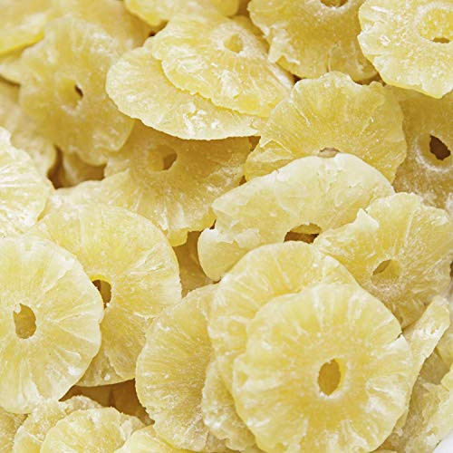 Dried Pineapple Rings by Its Delish  Bulk Kosher - Delicious Dried Candied Pineapple Fruit -8 Oz-