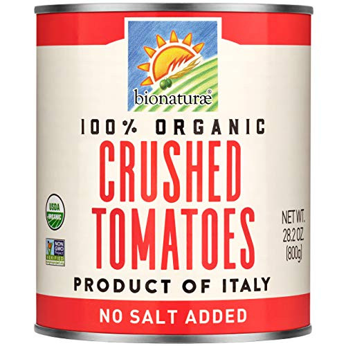 Bionaturae Crushed Tomatoes - Organic Crushed Tomatoes - Keto Friendly - Non-GMO - USDA Certified Organic - No Added Sugar - No Added Salt - Made in Italy - 28.2 oz