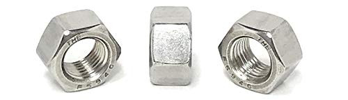3 8-24 Stainless Steel Finished Hex Nuts - FINE THREAD - 18-8 Hex Nuts -25 Pieces-