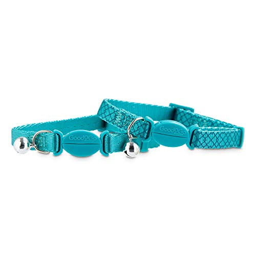 Good2Go Turquoise Breakaway Cat Collars  Pack of 2  Standard
