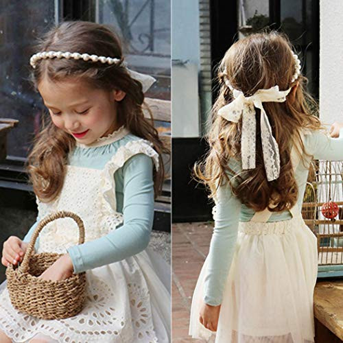 Brishow Pearls Headbands White Faux Pearl Rhinestones Hairbands Bridal Hair Hoop with Lace for Women and Girls -3 PCS- Brishow Pearls Headbands White Faux Pearl Rhinestones Hairbands Bridal Hair Hoop with Lace for Women and Girls -3 PCS-