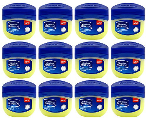 Vaseline Petroleum Jelly Travel Size Pure BlueSeal Original 1.7oz -50ml- -12 Pack-