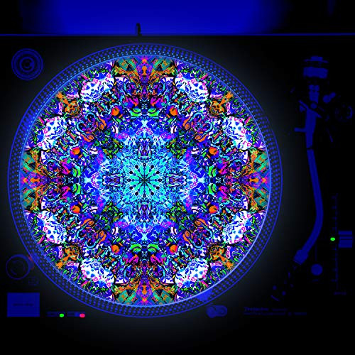 Delikaos - DJ Turntable Slipmat 12 inch GLOW -glows under black light-
