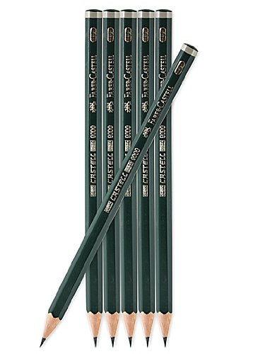 Faber-Castell 9000 Drawing Pencils -Each- 4H -Pack of 12 -